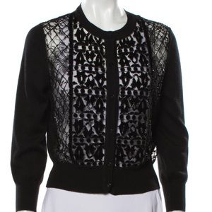 NWT Oscar de la Renta Beaded Cardigan